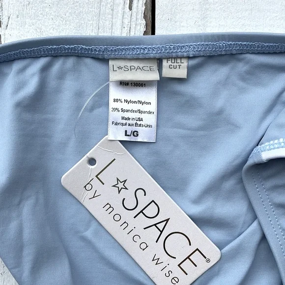 L Space Bikini Bottom Johnny Light Blue NWT - Picture 5 of 5